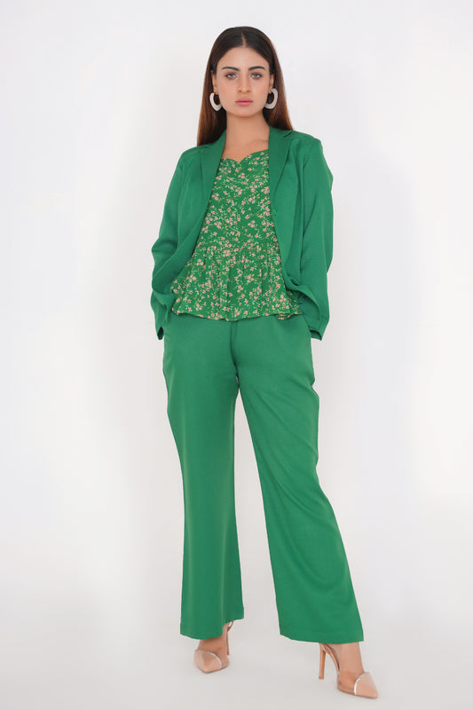 Green Pant- Blazer 3pcs