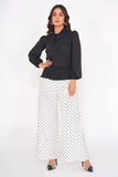 White Polka  dot Trouser