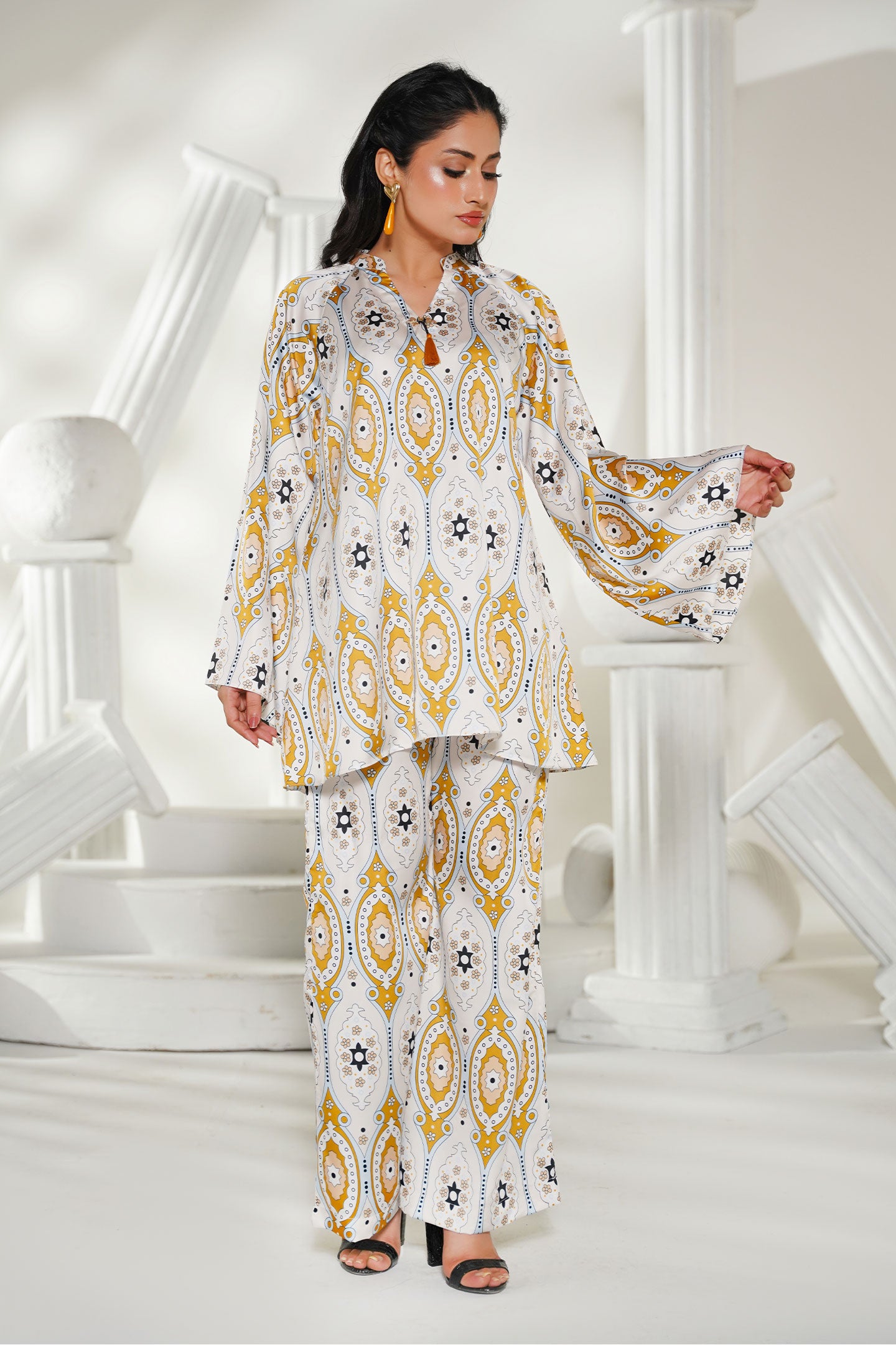 Silk Floral Co-Ords Suit