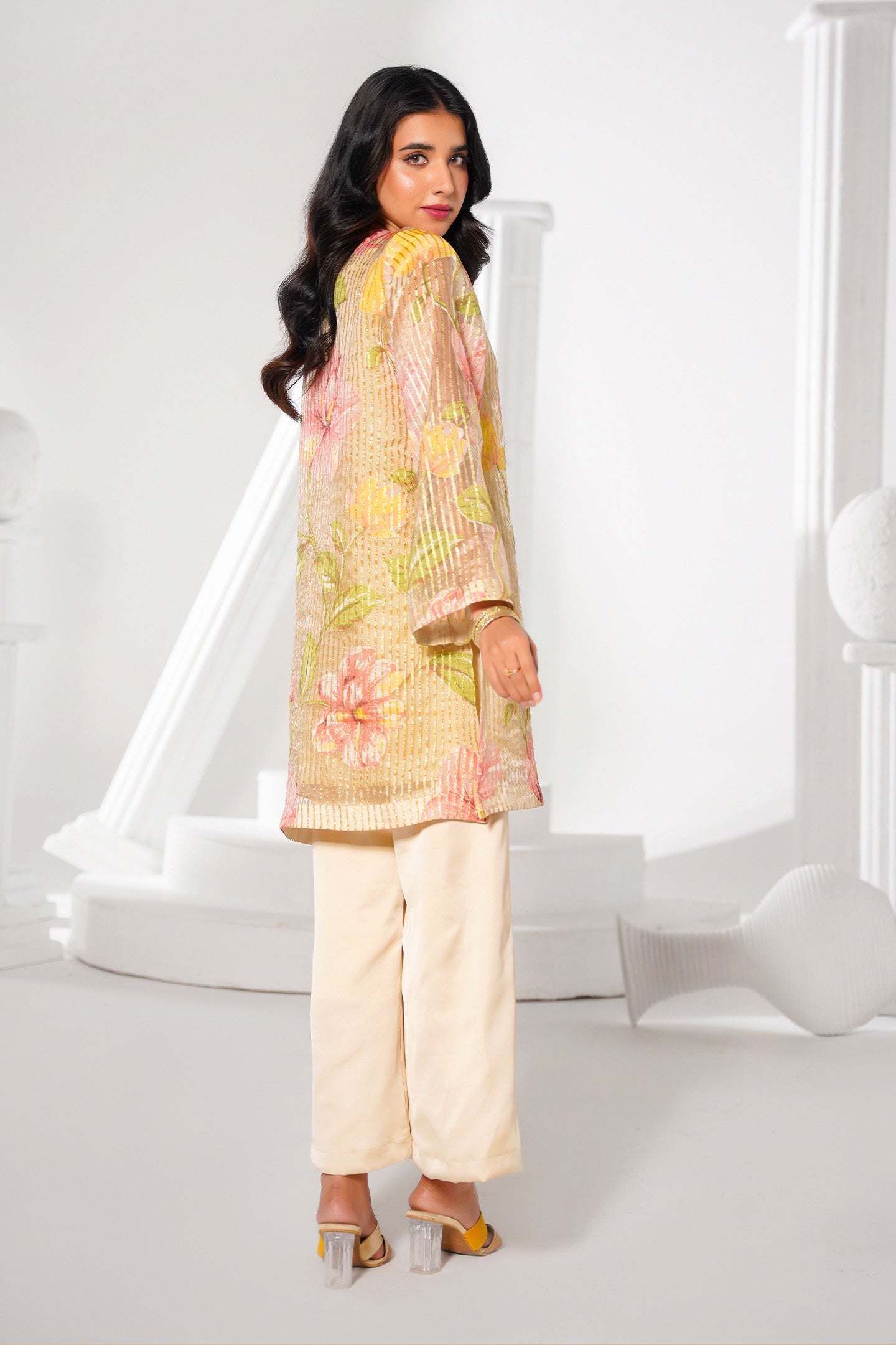 Organza Printed Co-Ord Suit