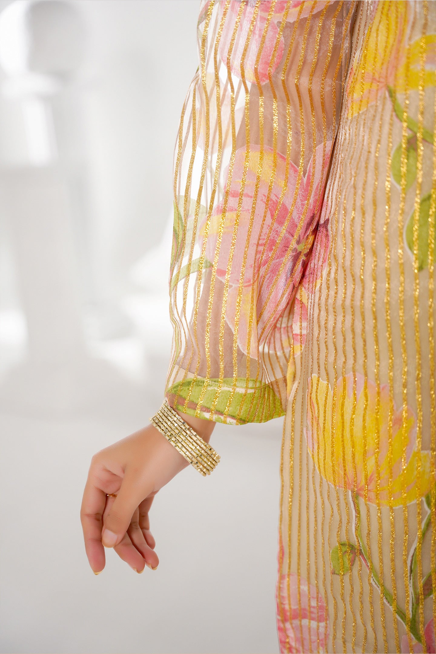 Organza Printed Co-Ord Suit