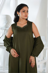 Olive Green Dress