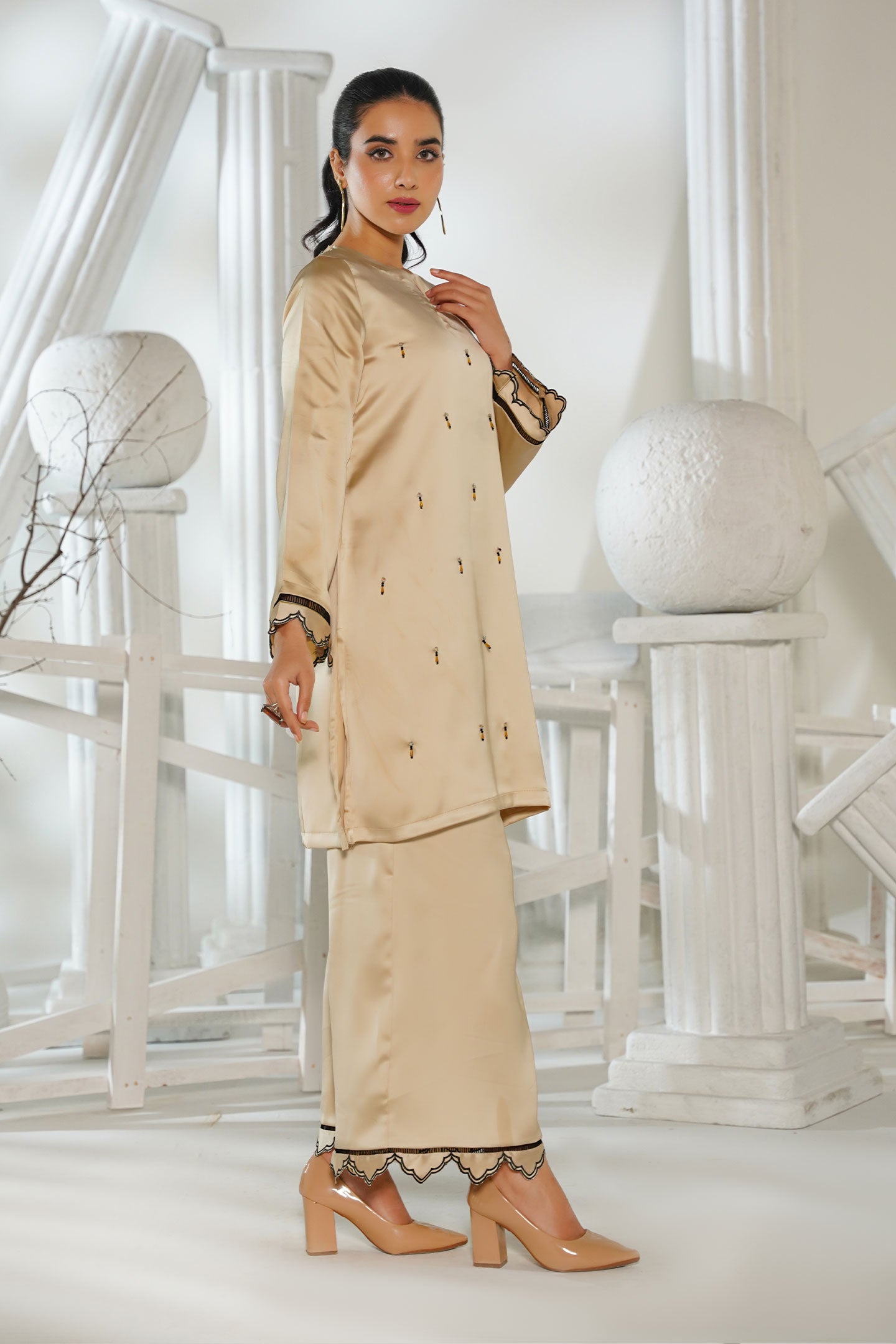 Embroidered Co-Ord Suit