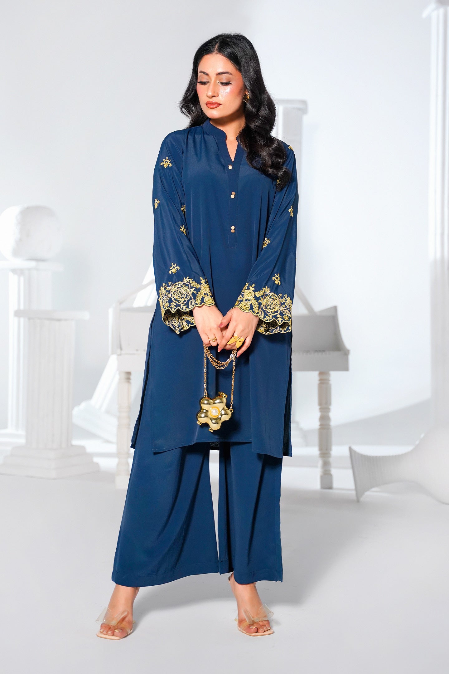 Embroidered Co-Ord Suit