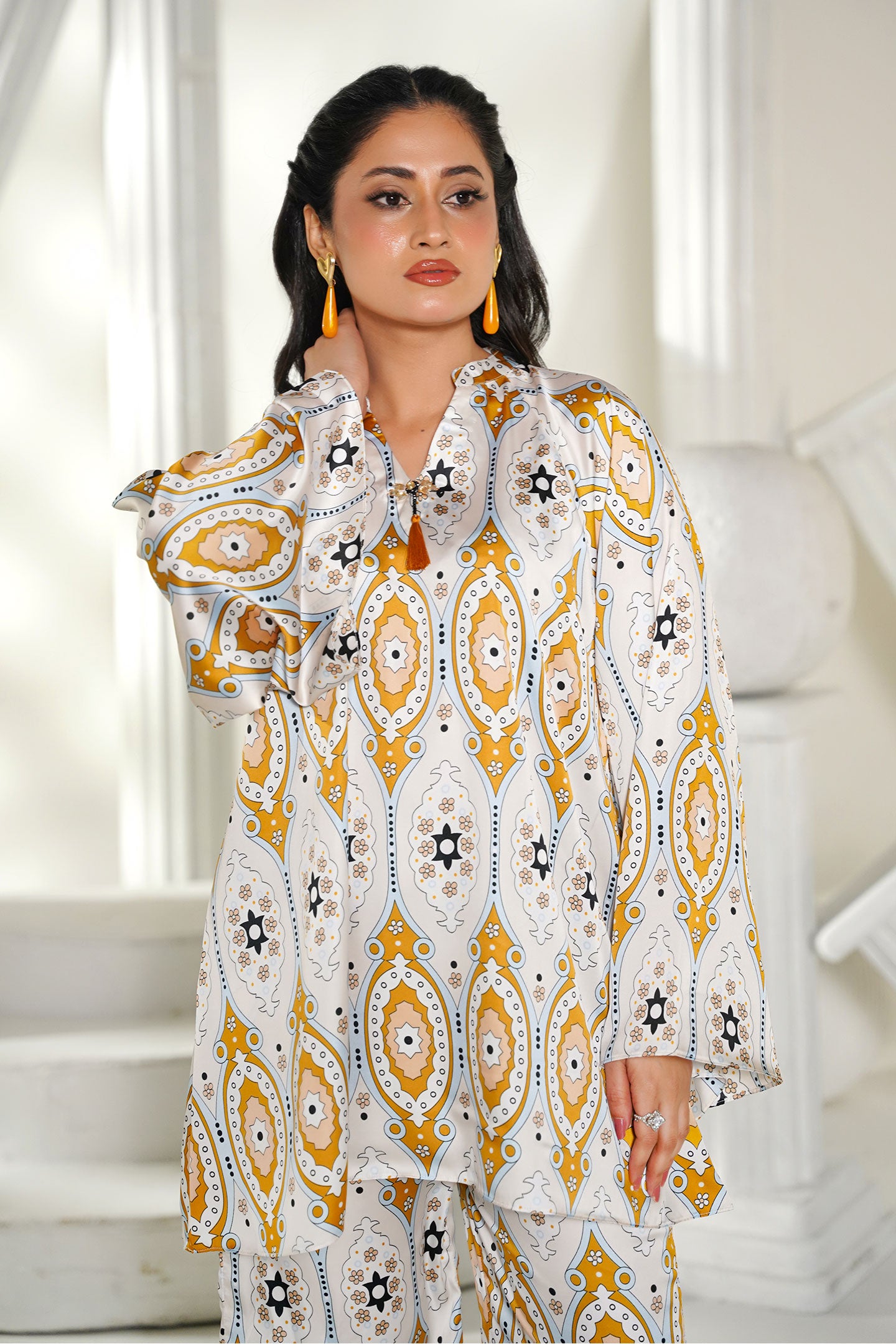 Silk Floral Co-Ords Suit