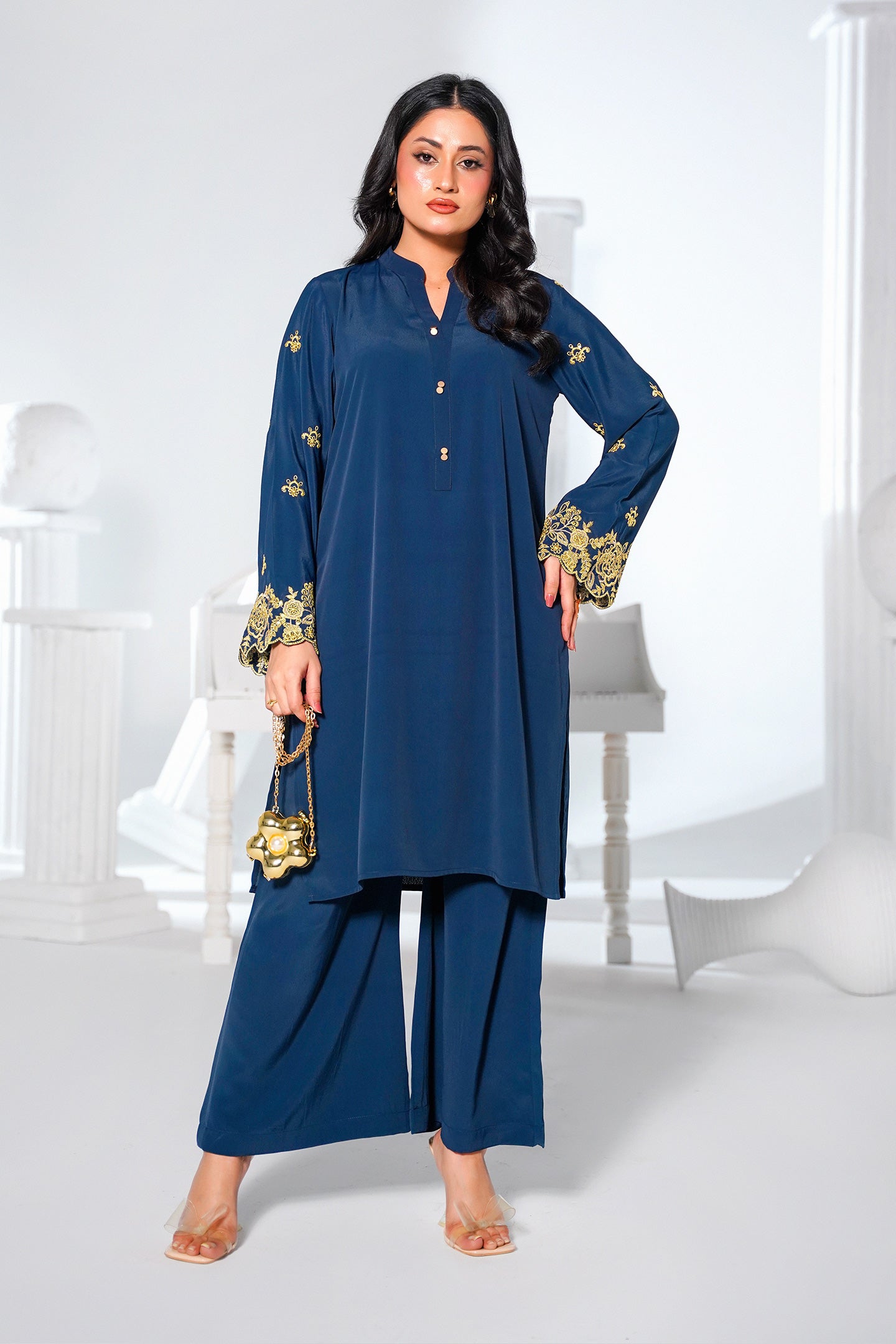 Embroidered Co-Ord Suit