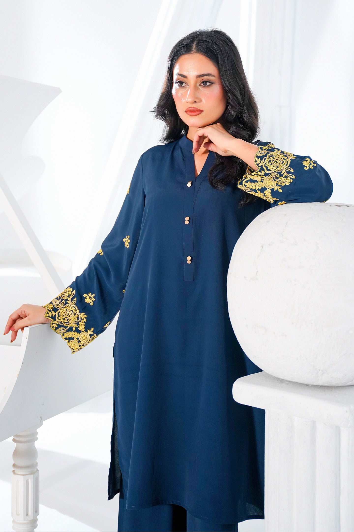 Embroidered Co-Ord Suit