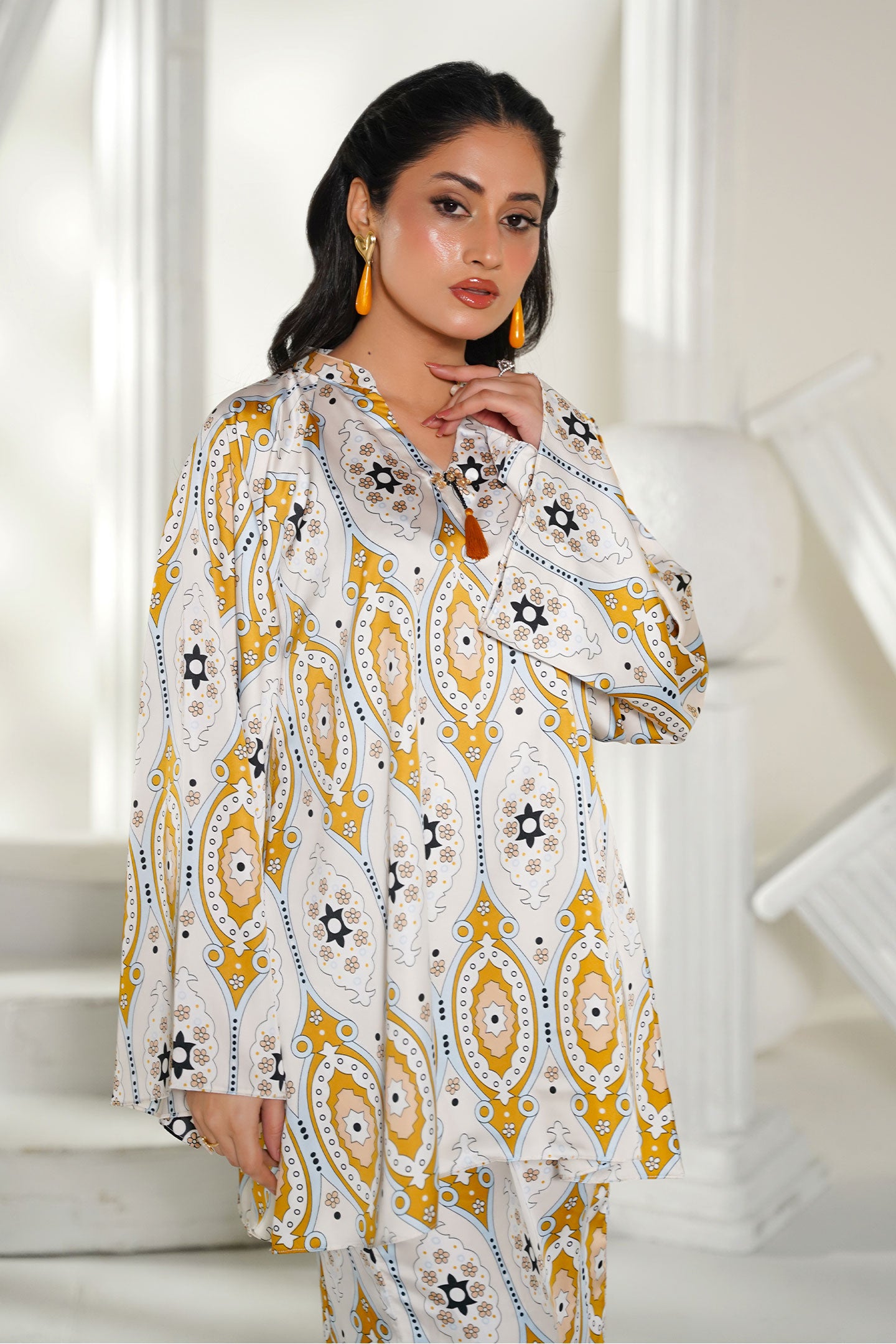 Silk Floral Co-Ords Suit