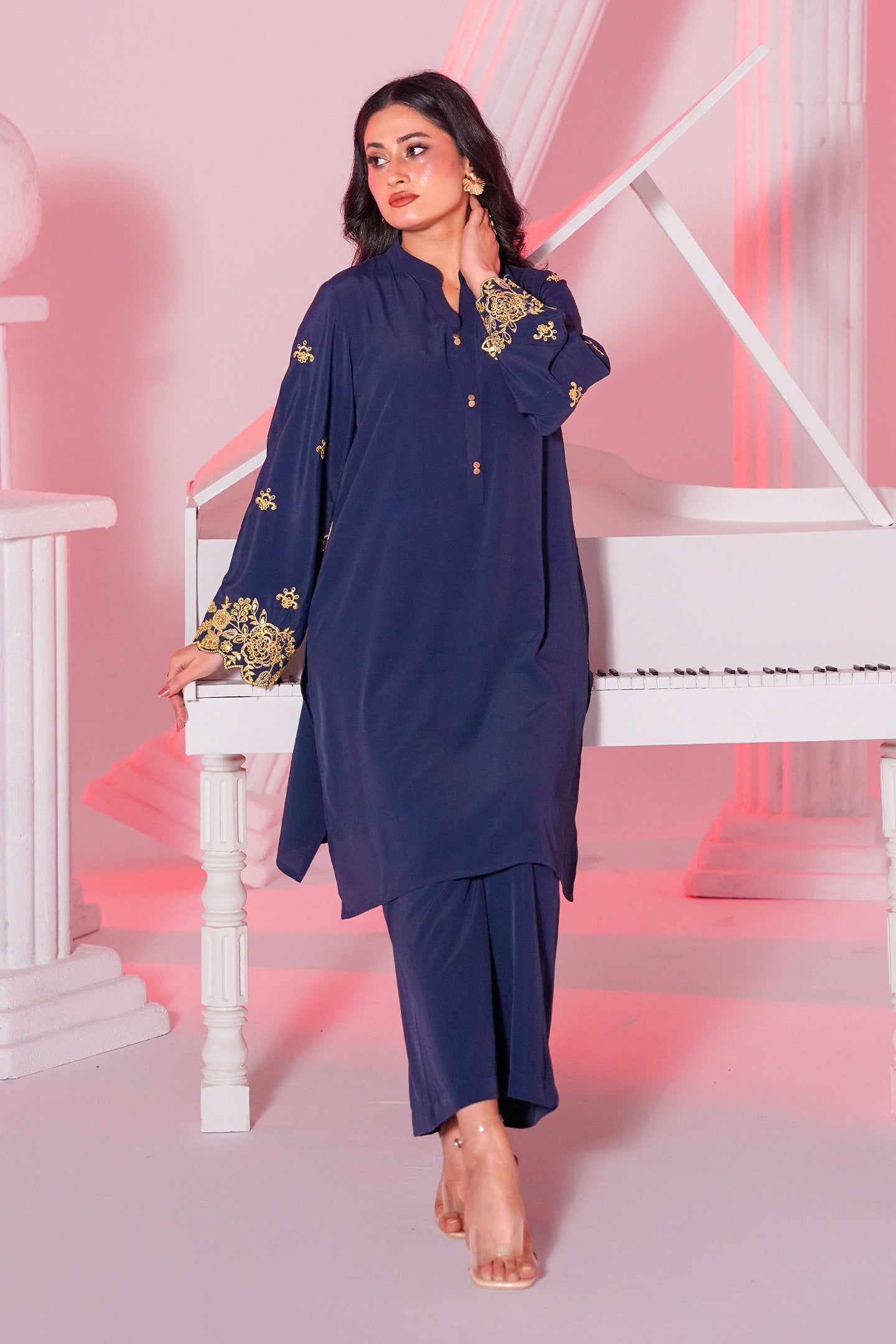 Embroidered Co-Ord Suit