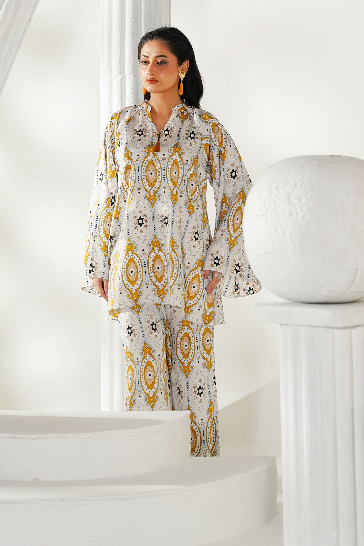 Silk Floral Co-Ords Suit