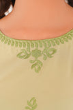 Olive Green Embroidered