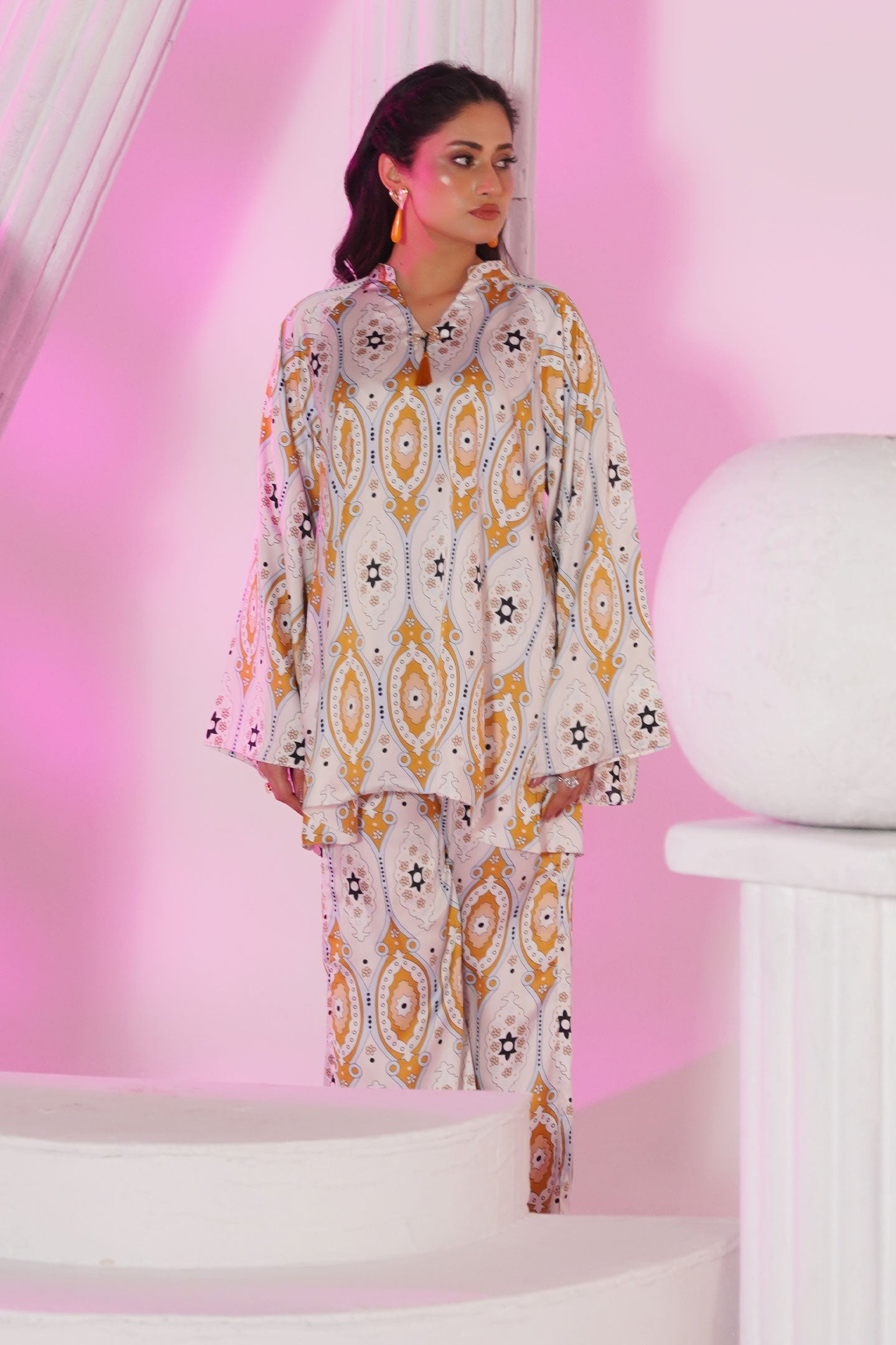 Silk Floral Co-Ords Suit