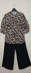 Button Down (Tiger Print) Top