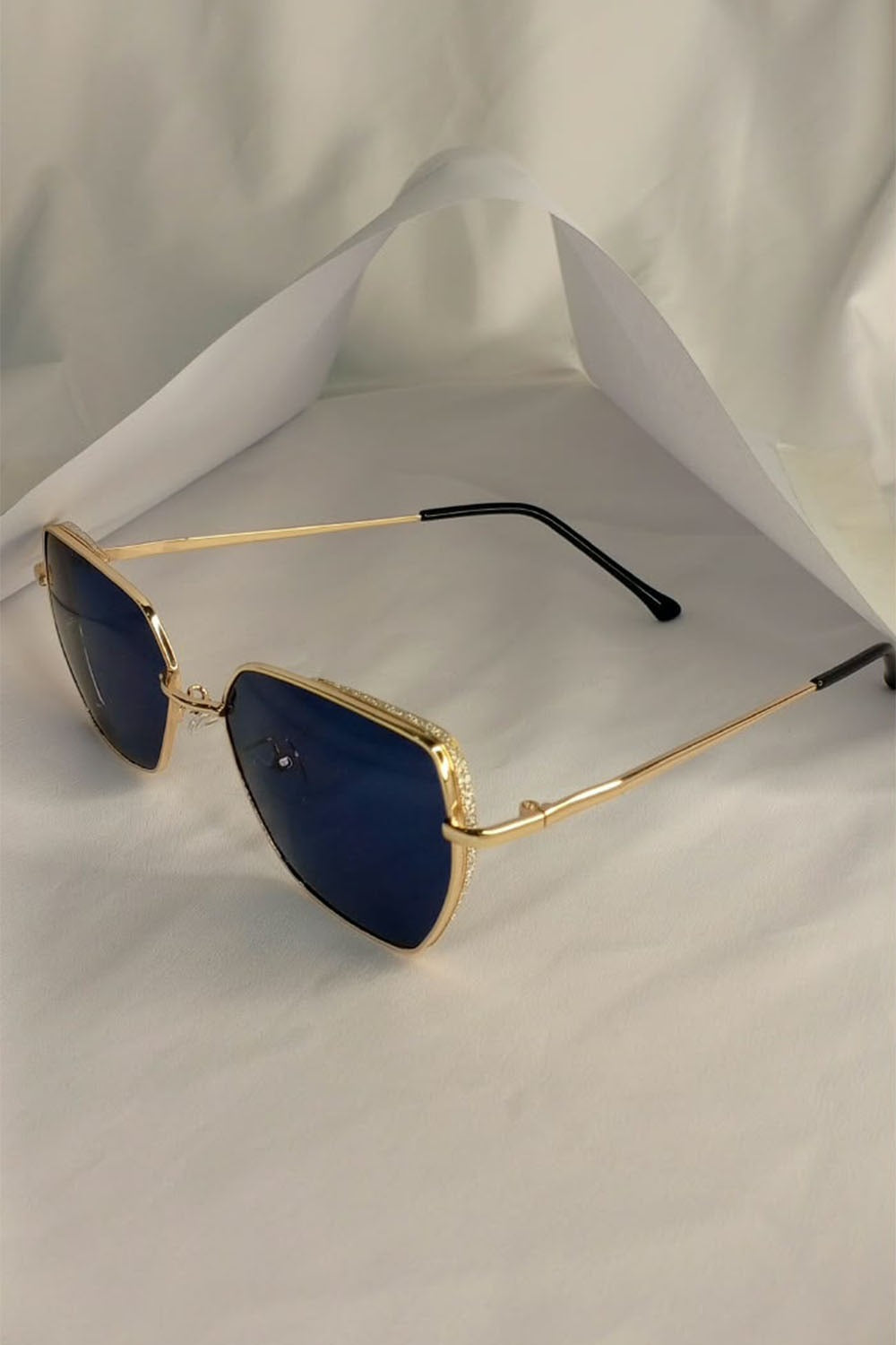 Gold Rimmed Sunglasses