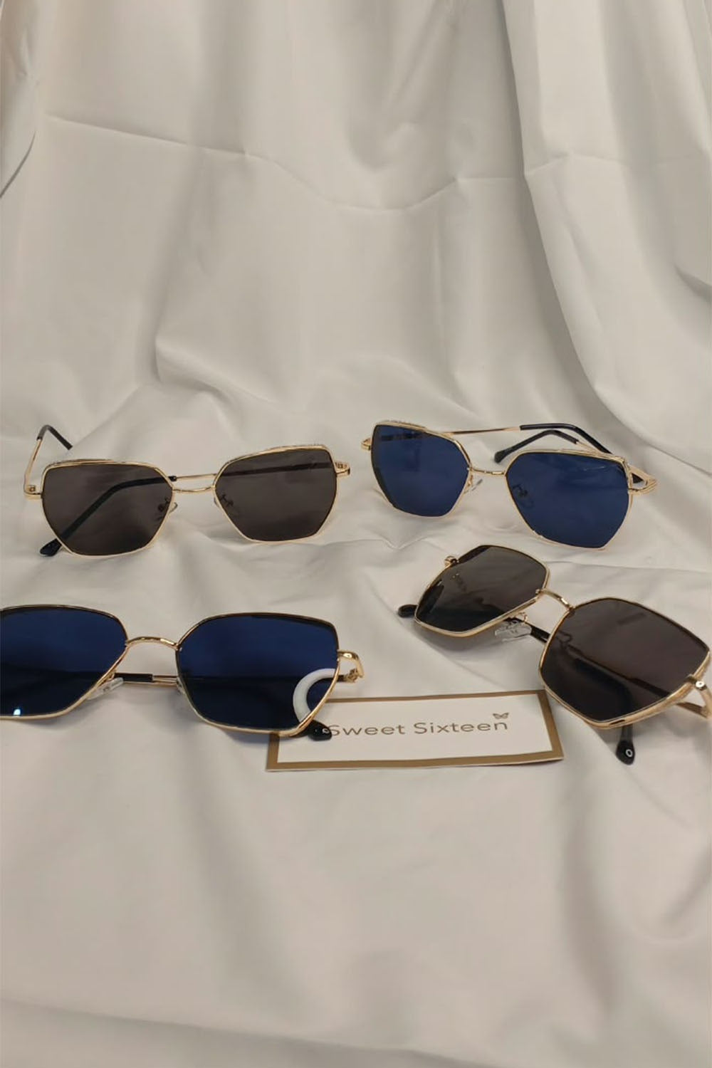 Gold Rimmed Sunglasses