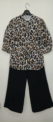 Button Down (Tiger Print) Top