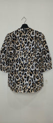 Button Down (Tiger Print) Top