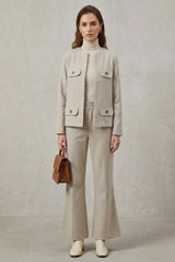 Beige Wool Co-Ord set